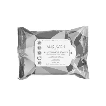 Салфетки для снятия макияжа ALIX AVIEN (Makeup remover wet all over)